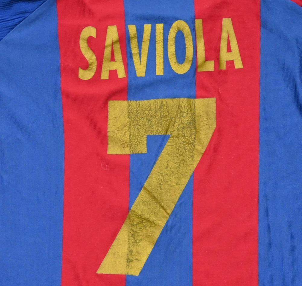 2001-02 FC BARCELONA *SAVIOLA* KOSZULKA XL