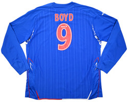2007-08 GLASGOW RANGERS *BOYD* LONGSLEEVE SHIRT XXL