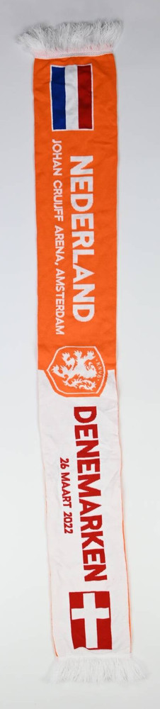 NEDERLAND JOHAN CRUIJFF ARENA, AMSTERDAM / DENEMARKEN 26 MAART 2022 SCARF