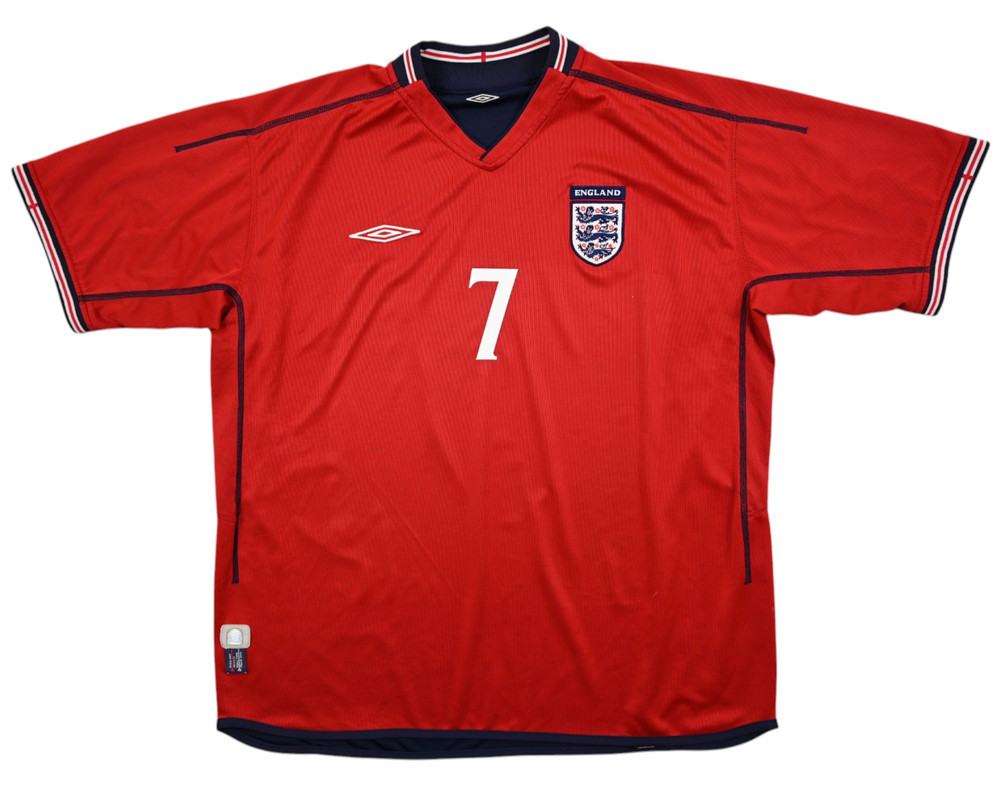 2002-04 ENGLAND *BECKHAM* KOSZULKA XXL