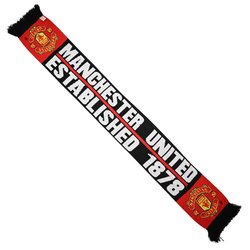 MANCHESTER UNITED ESTABLISHED 1878 SCARF