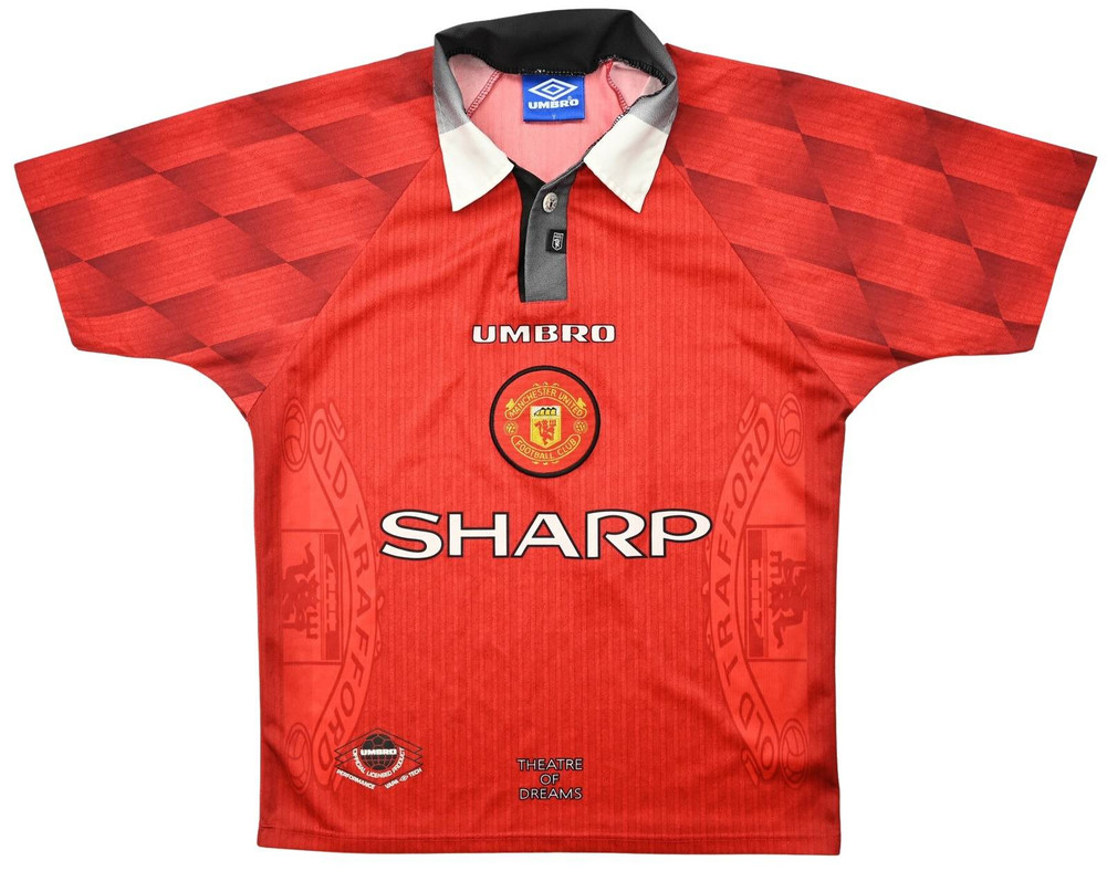 1996-98 MANCHESTER UNITED *BECKHAM* KOSZULKA XS