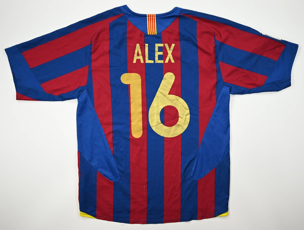 2005-06 FC BARCELONA *ALEX* SHIRT M