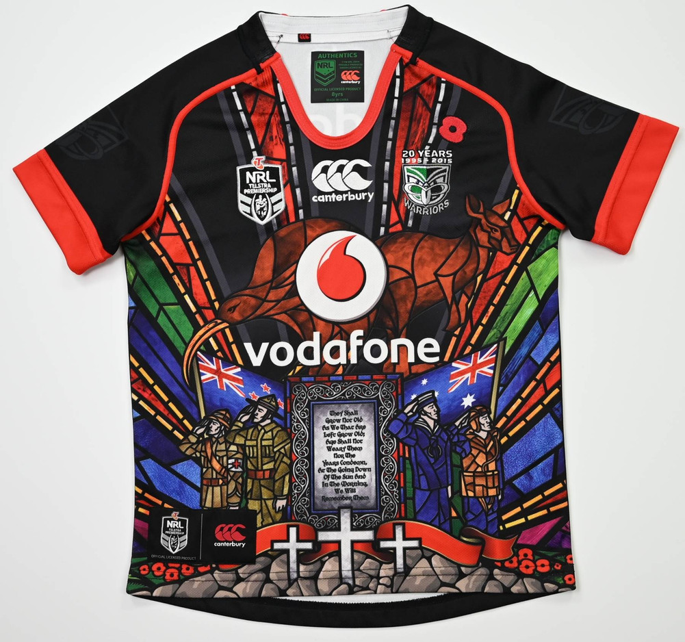 NEW ZEALAND WARRIORS RUGBY SHIRT S. BOYS