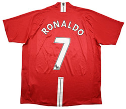 2007-09 MANCHESTER UNITED *RONALDO* SHIRT XL