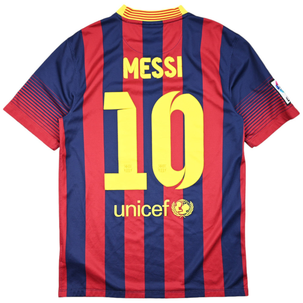 2013-14 FC BARCELONA *MESSI* SHIRT S
