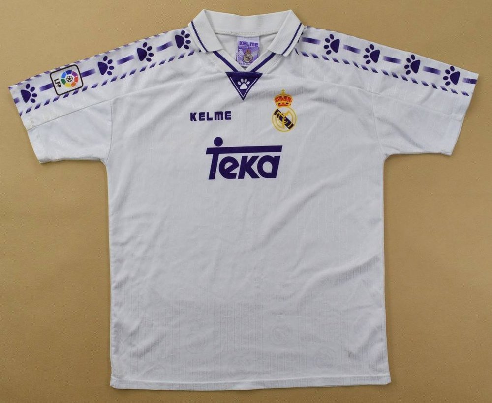 1996-97 REAL MADRID SHIRT XL. BOYS