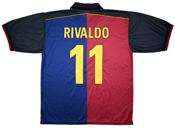 1999-00 BARCELONA *RIVALDO* KOSZULKA L