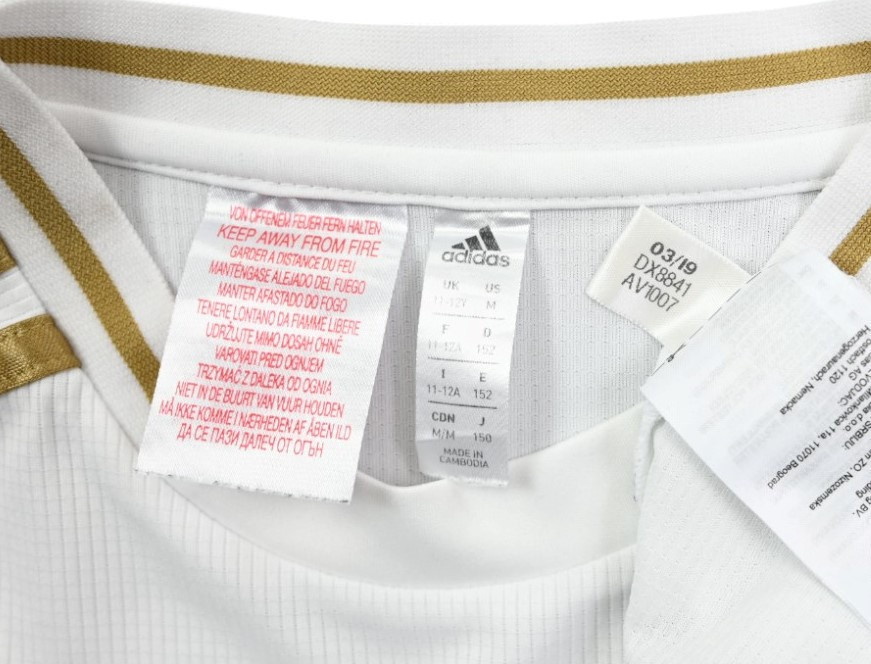 2019-20 REAL MADRID SHIRT M. BOYS