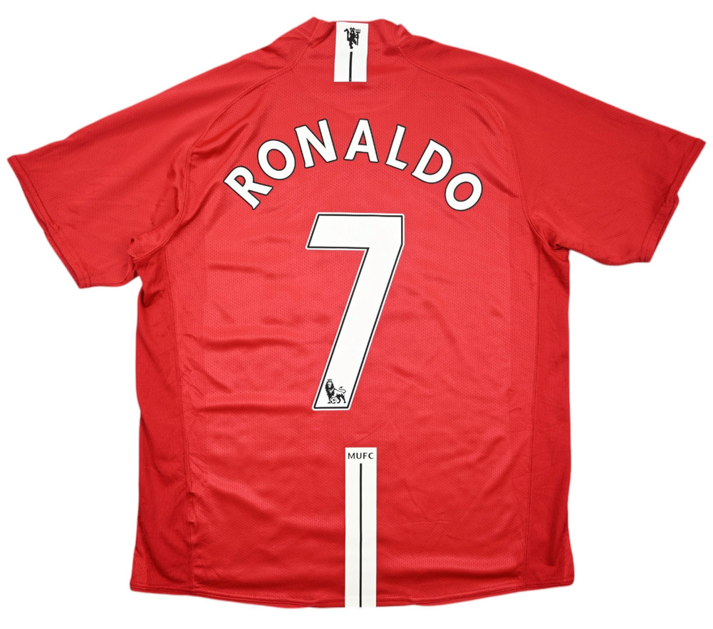 2007-09 MANCHESTER UNITED *RONALDO* SHIRT L