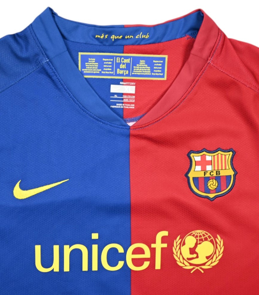 2008-09 BARCELONA *MESSI* SHIRT XL. BOYS