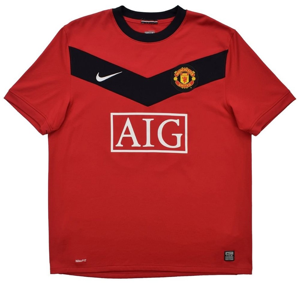 2009-10 MANCHESTER UNITED *CARRICK* SHIRT M