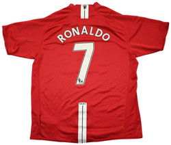 2007-09 MANCHESTER UNITED *RONALDO* SHIRT L