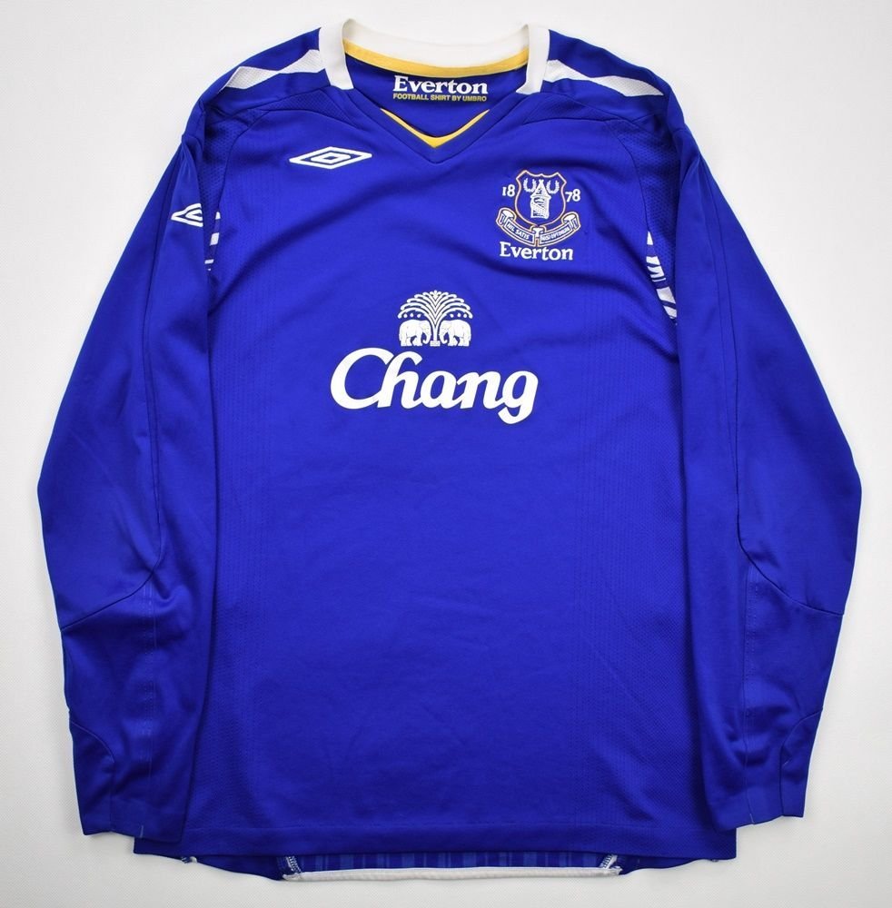 2007-08 EVERTON LONGSLEEVE SHIRT XL. BOYS