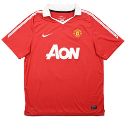 2010-11 MANCHESTER UNITED *EVRA* SHIRT L