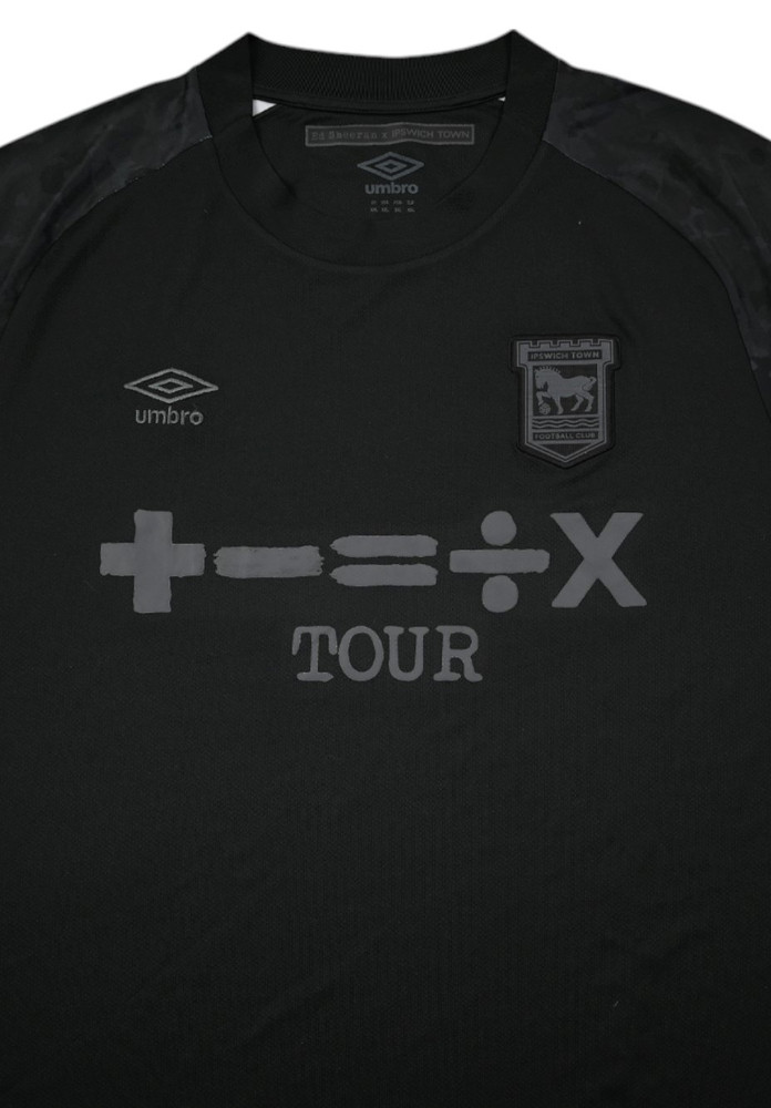 2022-23 IPSWICH TOWN ED SHEERAN BLACKOUT SHIRT XXL