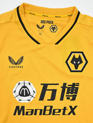 2021-22 WOLVERHAMPTON WANDERERS SHIRT WOMENS L