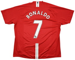 2007-09 MANCHESTER UNITED *RONALDO* SHIRT XXL