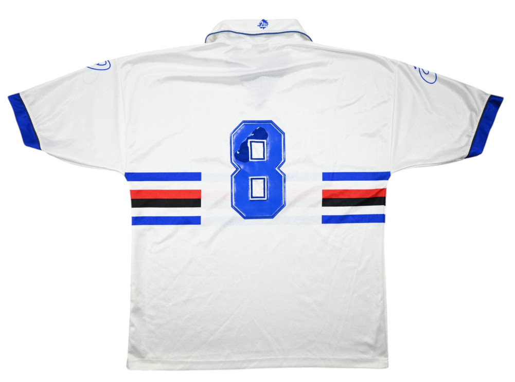 1999-00 SAMPDORIA #8 MATCH ISSUE SHIRT L