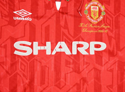 1992-94 MANCHESTER UNITED PLAYER ISSUE KOSZULKA XL