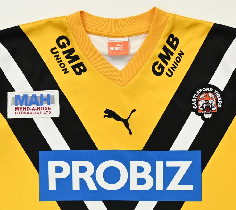 CASTLEFORD TIGERS RUGBY PUMA SHIRT S