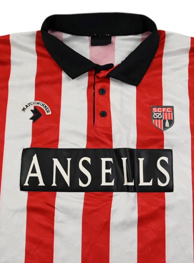 1991-92 STOKE CITY SHIRT L