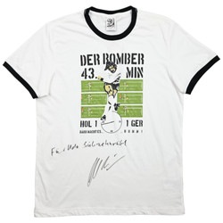 GERMANY DER BOMBER 43min GERD MILLER SIGN SHIRT L 