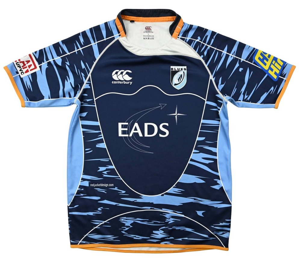 CARDIFF BLUES RUGBY SHIRT L