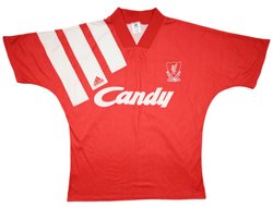 1991-92 LIVERPOOL SHIRT L