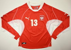 2002-04 POLAND *GLOWACKI* PLAYER ISSUE LONGSLEEVE SHIRT XL