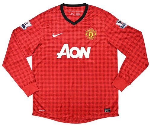 2012-13 MANCHESTER UNITED LONGSLEEVE *PERSIE* SHIRT XL