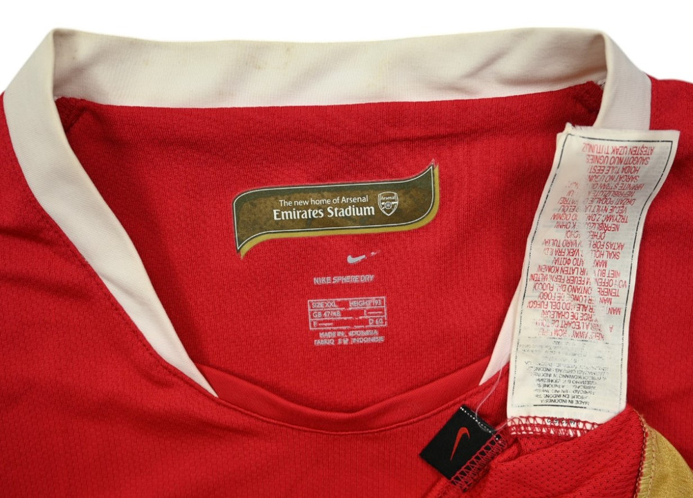 2006-08 ARSENAL SHIRT XXL