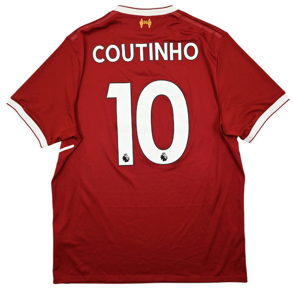 2017-18 LIVERPOOL *COUTINHO* SHIRT L
