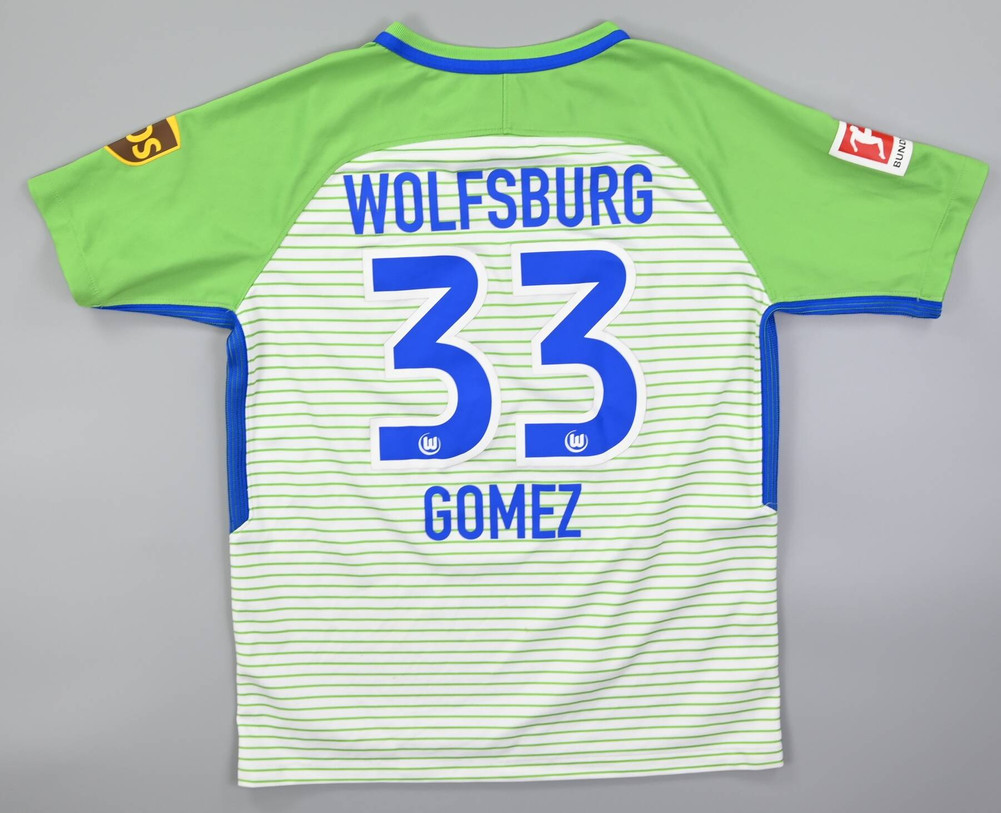 2017-18 VFL WOLFSBURG *GOMEZ* SHIRT L. BOYS