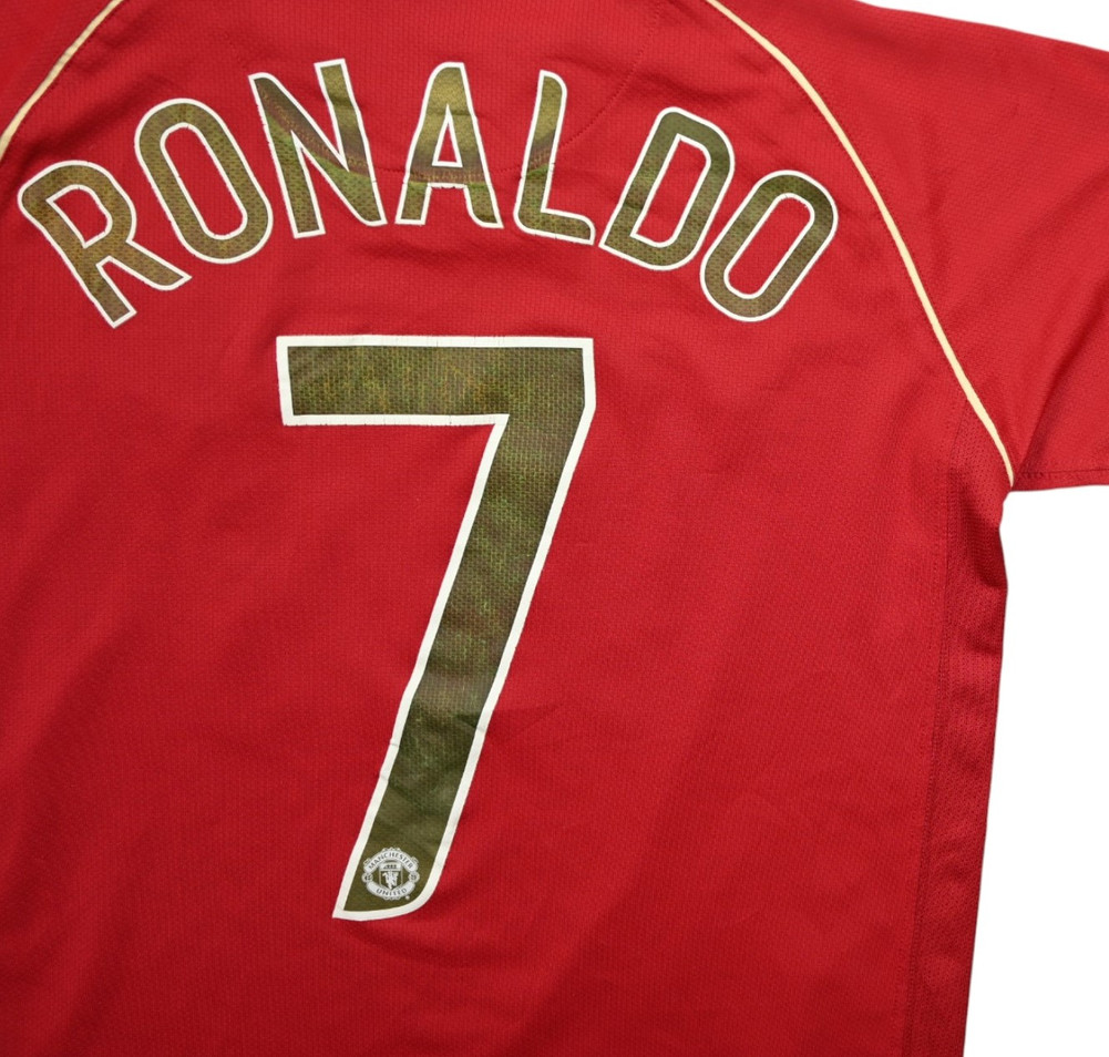 2006-07 MANCHESTER UNITED *RONALDO* SHIRT XL. BOYS