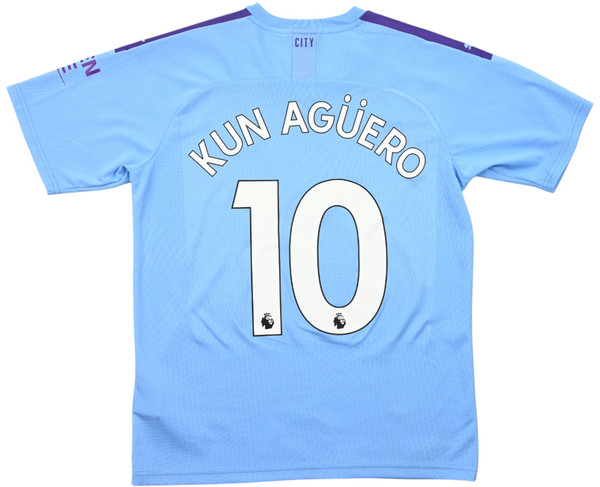 2019-20 MANCHESTER CITY *KUN AGUERO* SHIRT M