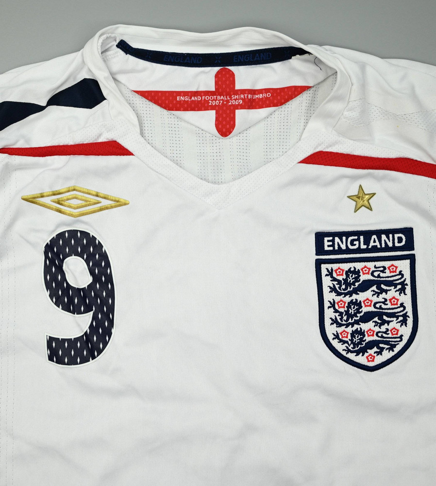 2007-09 ENGLAND *ROONEY* SHIRT M