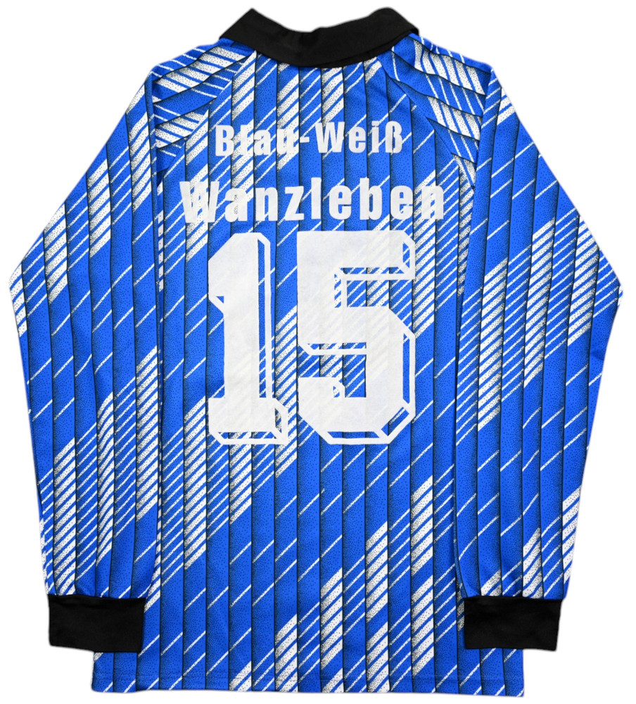 BLAU-WEIB WANZLEBEN #15 LONGSLEEVE XS. BOYS