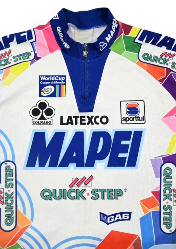 SPORTFUL MAPEI QUICK STEP WORLD CUP 1998 CYCLING SHIRT M 