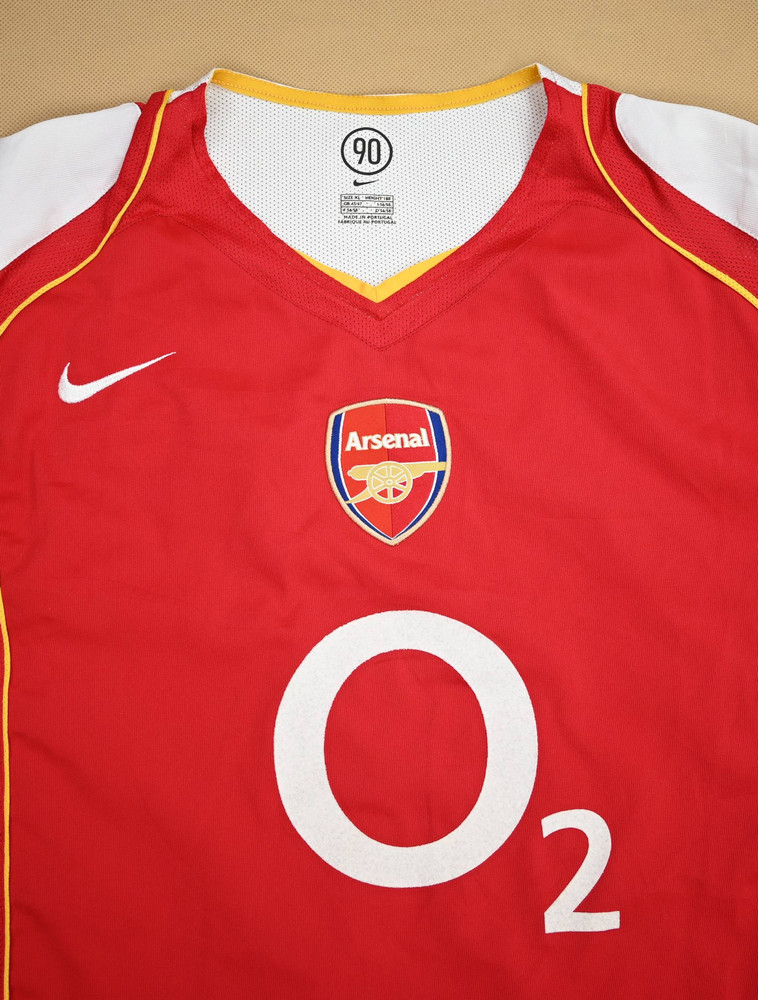 2004-05 ARSENAL LONDON SHIRT XL