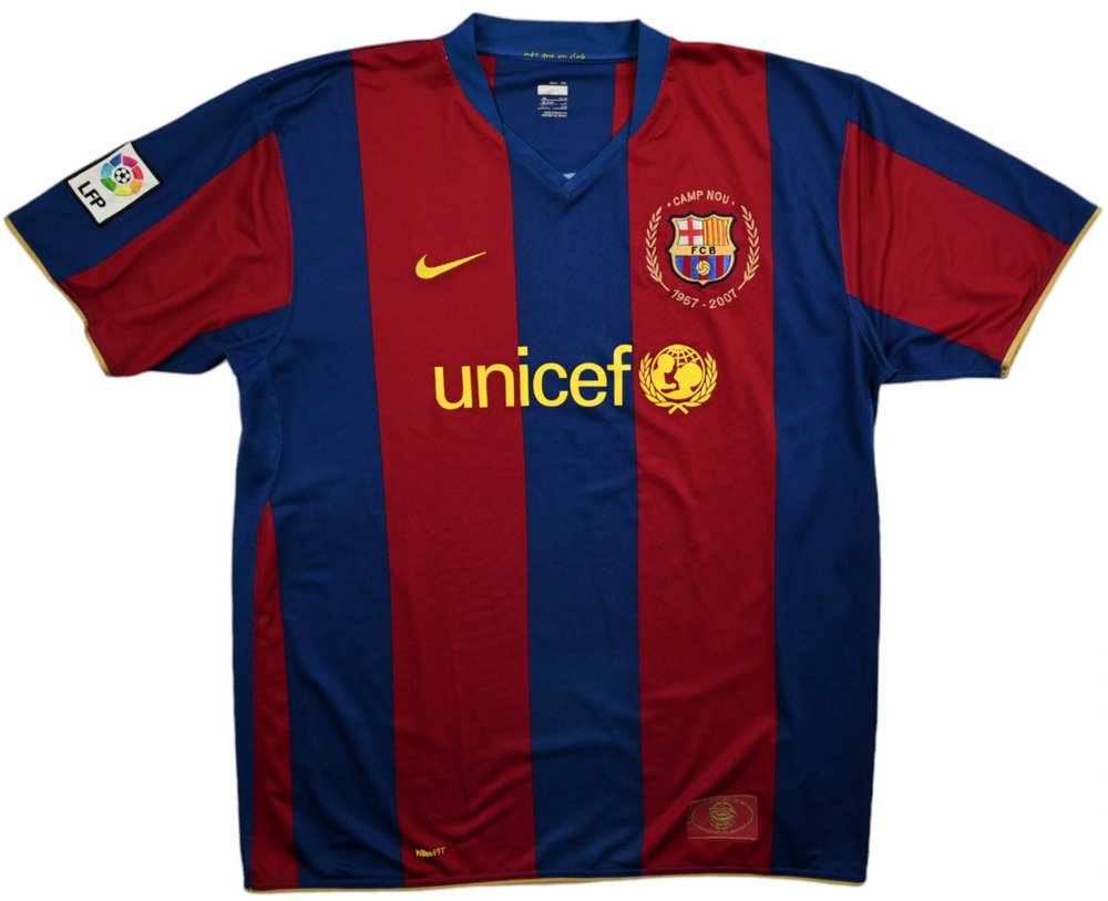 2007-08 FC BARCELONA SHIRT XXL