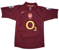 2005-06 ARSENAL LONDON *BERGKAMP* SHIRT S