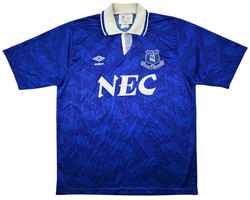 1991-93 EVERTON SHIRT L