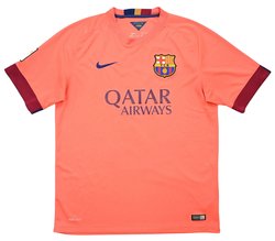 2014-15 FC BARCELONA *SUAREZ* SHIRT L