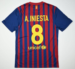 2011-12 FC BARCELONA *A. INIESTA* KOSZULKA S