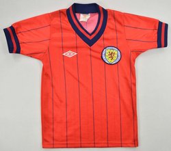 1982-85 SCOTLAND SHIRT XS. BOYS