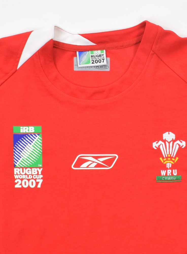 WALES RUGBY REEBOK LONGSLEEVE SHIRT L