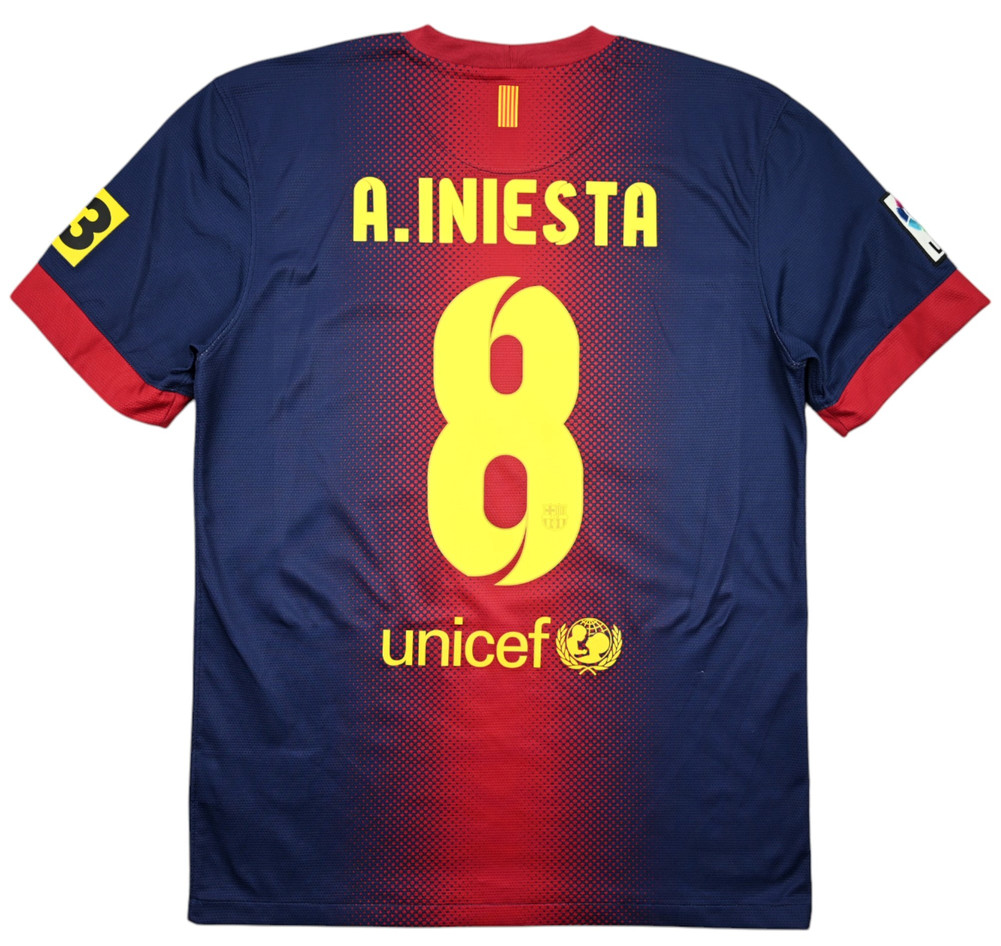 2012-13 FC BARCELONA *A. INIESTA* KOSZULKA S
