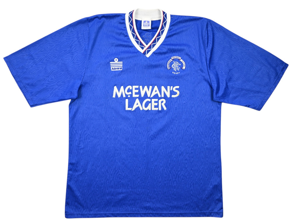 1990-92 GLASGOW RANGERS SHIRT L
