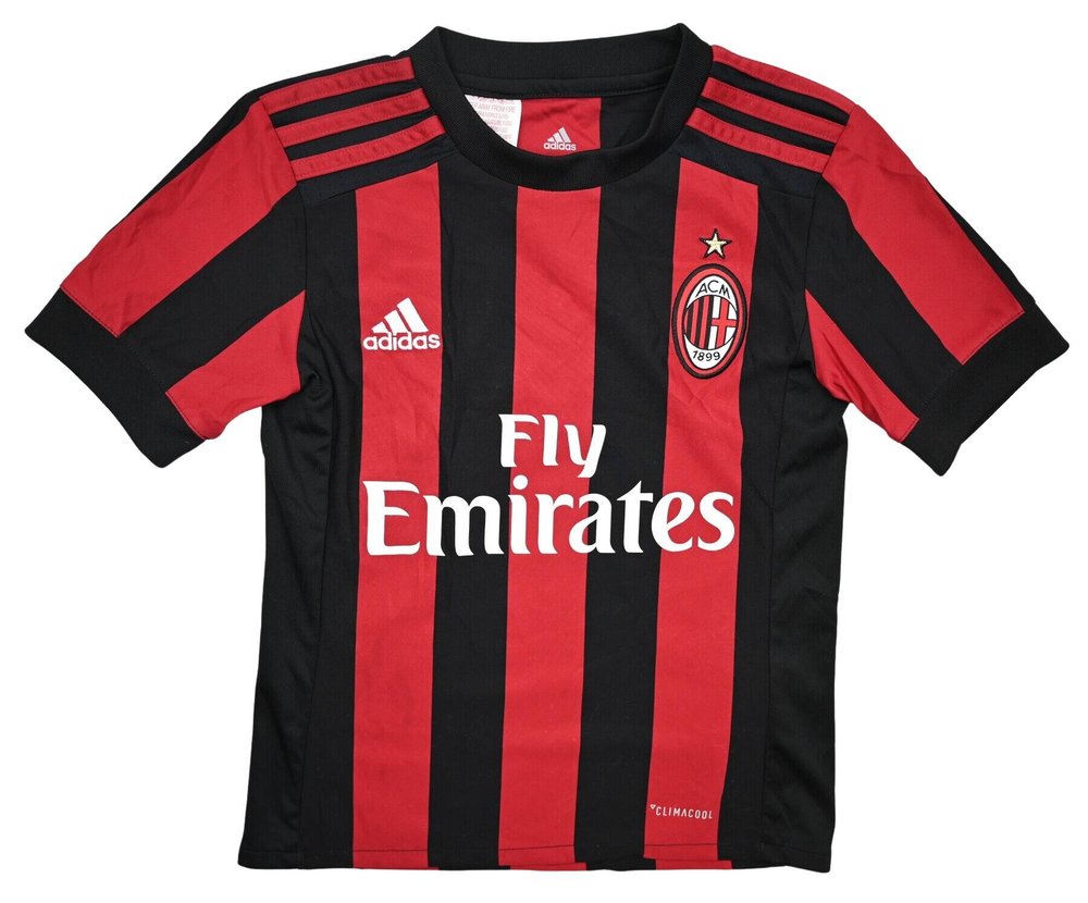 2017-18 AC MILAN SHIRT XS. BOYS